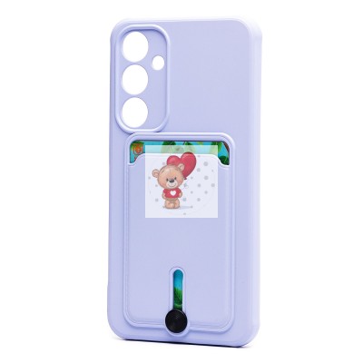 Чехол-накладка для Samsung Galaxy A35 (светло-фиолетовый) - SC304 с картхолдером