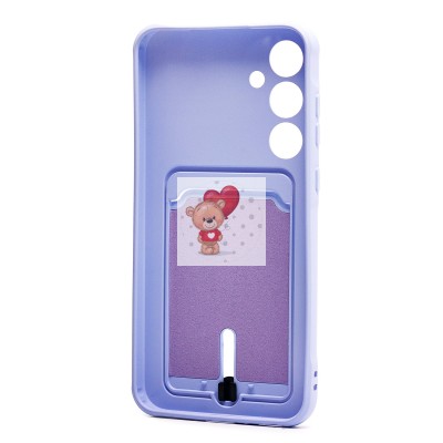 Чехол-накладка для Samsung Galaxy A35 (светло-фиолетовый) - SC304 с картхолдером