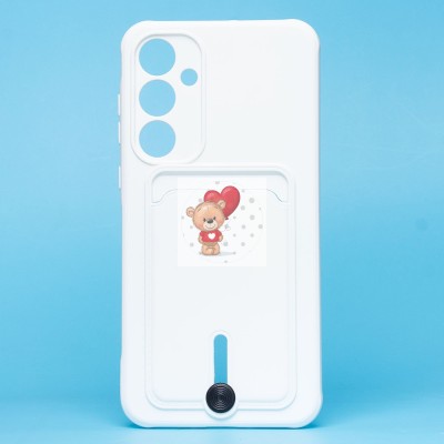 Чехол-накладка для Samsung Galaxy A35 (белый) - SC304 с картхолдером Чехол-накладка для Samsung Galaxy A35 (белый) - SC304 с картхолдером