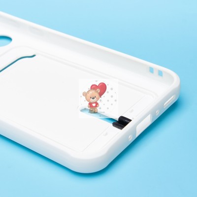 Чехол-накладка для Samsung Galaxy A35 (белый) - SC304 с картхолдером