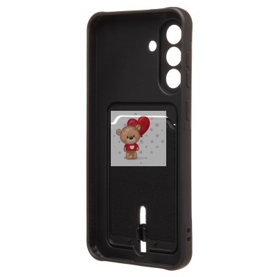 Чехол-накладка для Samsung Galaxy A36 5G (черный) - SC304 с картхолдером