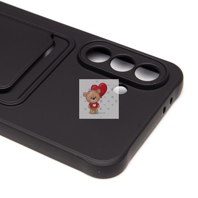 Чехол-накладка для Samsung Galaxy A36 5G (черный) - SC304 с картхолдером