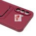 Чехол-накладка для Samsung Galaxy A36 5G (бордовый) - SC304 с картхолдером