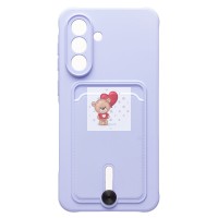 Чехол-накладка для Samsung Galaxy A36 5G (светло-фиолетовый) - SC304 с картхолдером