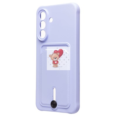 Чехол-накладка для Samsung Galaxy A36 5G (светло-фиолетовый) - SC304 с картхолдером