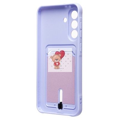 Чехол-накладка для Samsung Galaxy A36 5G (светло-фиолетовый) - SC304 с картхолдером