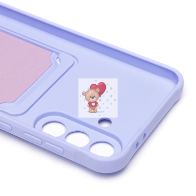 Чехол-накладка для Samsung Galaxy A36 5G (светло-фиолетовый) - SC304 с картхолдером