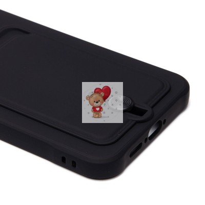 Чехол-накладка для Samsung Galaxy A55 (черный) - SC304 с картхолдером