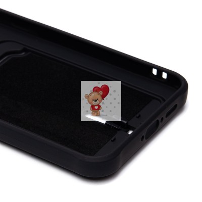 Чехол-накладка для Samsung Galaxy A55 (черный) - SC304 с картхолдером