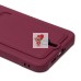 Чехол-накладка для Samsung Galaxy A55 (бордовый) - SC304 с картхолдером
