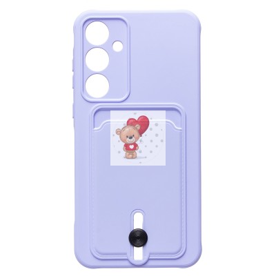 Чехол-накладка для Samsung Galaxy A55 (светло-фиолетовый) - SC304 с картхолдером Чехол-накладка для Samsung Galaxy A55 (светло-фиолетовый) - SC304 с картхолдером