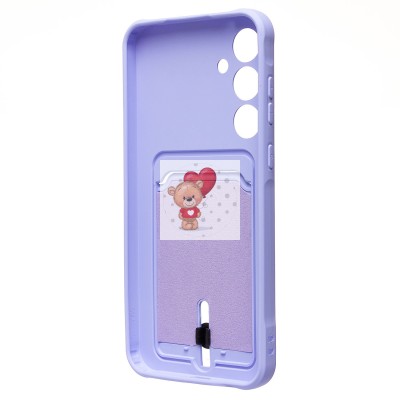 Чехол-накладка для Samsung Galaxy A55 (светло-фиолетовый) - SC304 с картхолдером