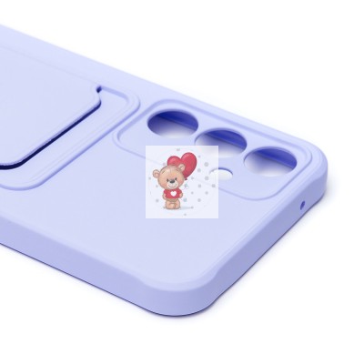 Чехол-накладка для Samsung Galaxy A55 (светло-фиолетовый) - SC304 с картхолдером