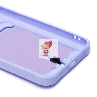 Чехол-накладка для Samsung Galaxy A55 (светло-фиолетовый) - SC304 с картхолдером