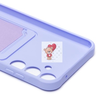 Чехол-накладка для Samsung Galaxy A55 (светло-фиолетовый) - SC304 с картхолдером