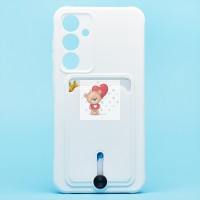 Чехол-накладка для Samsung Galaxy A55 (белый) - SC304 с картхолдером Чехол-накладка для Samsung Galaxy A55 (белый) - SC304 с картхолдером