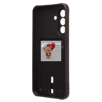 Чехол-накладка для Samsung Galaxy A56 5G (черный) - SC304 с картхолдером