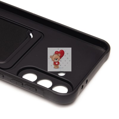 Чехол-накладка для Samsung Galaxy A56 5G (черный) - SC304 с картхолдером