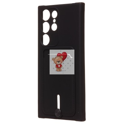 Чехол-накладка для Samsung Galaxy S23 Ultra (черный) - SC304 с картхолдером Чехол-накладка для Samsung Galaxy S23 Ultra (черный) - SC304 с картхолдером