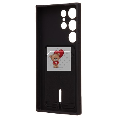 Чехол-накладка для Samsung Galaxy S23 Ultra (черный) - SC304 с картхолдером Чехол-накладка для Samsung Galaxy S23 Ultra (черный) - SC304 с картхолдером