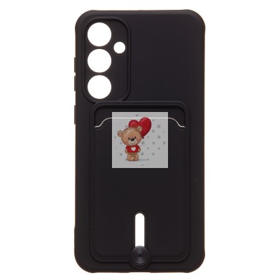 Чехол-накладка для Samsung Galaxy S23FE (черный) - SC304 с картхолдером Чехол-накладка для Samsung Galaxy S23FE (черный) - SC304 с картхолдером