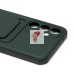 Чехол-накладка для Samsung Galaxy S23FE (темно-зеленый) - SC304 с картхолдером