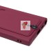 Чехол-накладка для Samsung Galaxy S24 Ultra (бордовый) - SC304 с картхолдером