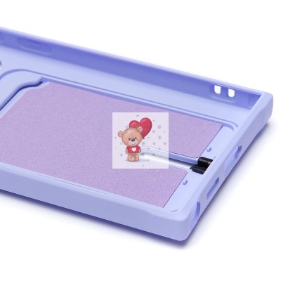 Чехол-накладка для Samsung Galaxy S24 Ultra (светло-фиолетовый) - SC304 с картхолдером