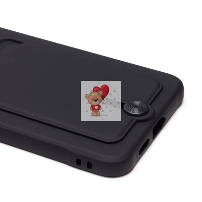 Чехол-накладка для Samsung Galaxy S24+ (черный) - SC304 с картхолдером