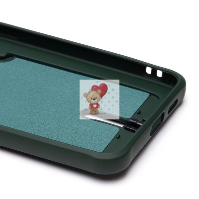 Чехол-накладка для Samsung Galaxy S24+ (темно-зеленый) - SC304 с картхолдером Чехол-накладка для Samsung Galaxy S24+ (темно-зеленый) - SC304 с картхолдером