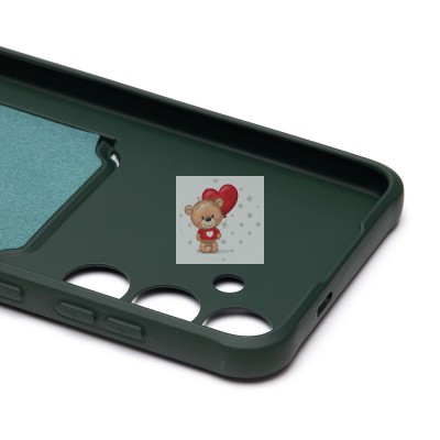 Чехол-накладка для Samsung Galaxy S24+ (темно-зеленый) - SC304 с картхолдером Чехол-накладка для Samsung Galaxy S24+ (темно-зеленый) - SC304 с картхолдером