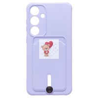 Чехол-накладка для Samsung Galaxy S24+ (светло-фиолетовый) - SC304 с картхолдером Чехол-накладка для Samsung Galaxy S24+ (светло-фиолетовый) - SC304 с картхолдером