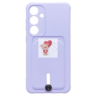 Чехол-накладка для Samsung Galaxy S24+ (светло-фиолетовый) - SC304 с картхолдером Чехол-накладка для Samsung Galaxy S24+ (светло-фиолетовый) - SC304 с картхолдером