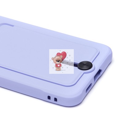 Чехол-накладка для Samsung Galaxy S24+ (светло-фиолетовый) - SC304 с картхолдером