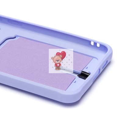 Чехол-накладка для Samsung Galaxy S24+ (светло-фиолетовый) - SC304 с картхолдером