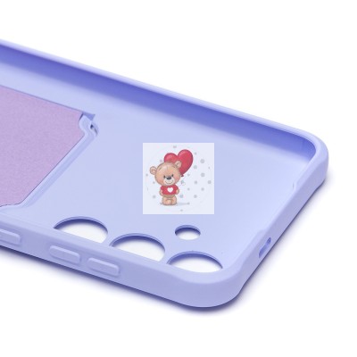 Чехол-накладка для Samsung Galaxy S24+ (светло-фиолетовый) - SC304 с картхолдером