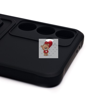 Чехол-накладка для Samsung Galaxy S24FE (черный) - SC304 с картхолдером Чехол-накладка для Samsung Galaxy S24FE (черный) - SC304 с картхолдером