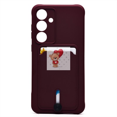 Чехол-накладка для Samsung Galaxy S24FE (бордовый) - SC304 с картхолдером Чехол-накладка для Samsung Galaxy S24FE (бордовый) - SC304 с картхолдером