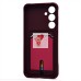 Чехол-накладка для Samsung Galaxy S24FE (бордовый) - SC304 с картхолдером Чехол-накладка для Samsung Galaxy S24FE (бордовый) - SC304 с картхолдером