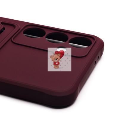 Чехол-накладка для Samsung Galaxy S24FE (бордовый) - SC304 с картхолдером Чехол-накладка для Samsung Galaxy S24FE (бордовый) - SC304 с картхолдером