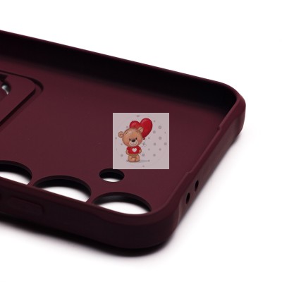 Чехол-накладка для Samsung Galaxy S24FE (бордовый) - SC304 с картхолдером Чехол-накладка для Samsung Galaxy S24FE (бордовый) - SC304 с картхолдером