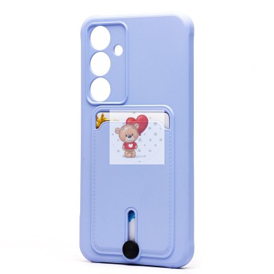 Чехол-накладка для Samsung Galaxy S24FE (светло-фиолетовый) - SC304 с картхолдером Чехол-накладка для Samsung Galaxy S24FE (светло-фиолетовый) - SC304 с картхолдером