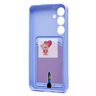 Чехол-накладка для Samsung Galaxy S24FE (светло-фиолетовый) - SC304 с картхолдером Чехол-накладка для Samsung Galaxy S24FE (светло-фиолетовый) - SC304 с картхолдером