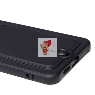 Чехол-накладка для Samsung Galaxy S25 Edge (черный) - SC304 с картхолдером Чехол-накладка для Samsung Galaxy S25 Edge (черный) - SC304 с картхолдером