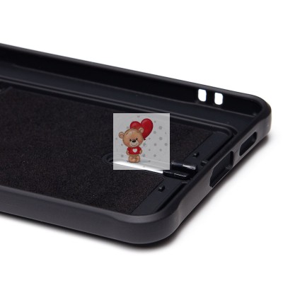 Чехол-накладка для Samsung Galaxy S25 Edge (черный) - SC304 с картхолдером Чехол-накладка для Samsung Galaxy S25 Edge (черный) - SC304 с картхолдером