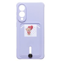 Чехол-накладка для Samsung Galaxy S25 Edge (светло-фиолетовый) - SC304 с картхолдером Чехол-накладка для Samsung Galaxy S25 Edge (светло-фиолетовый) - SC304 с картхолдером