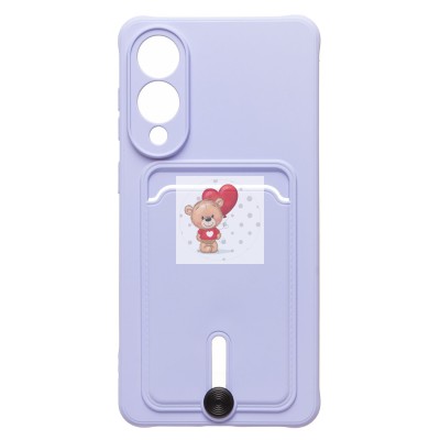 Чехол-накладка для Samsung Galaxy S25 Edge (светло-фиолетовый) - SC304 с картхолдером Чехол-накладка для Samsung Galaxy S25 Edge (светло-фиолетовый) - SC304 с картхолдером