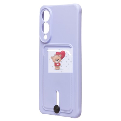 Чехол-накладка для Samsung Galaxy S25 Edge (светло-фиолетовый) - SC304 с картхолдером Чехол-накладка для Samsung Galaxy S25 Edge (светло-фиолетовый) - SC304 с картхолдером