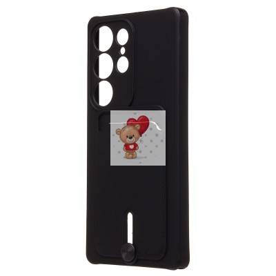 Чехол-накладка для Samsung Galaxy S25 Ultra (черный) - SC304 с картхолдером Чехол-накладка для Samsung Galaxy S25 Ultra (черный) - SC304 с картхолдером