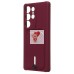 Чехол-накладка для Samsung Galaxy S25 Ultra (бордовый) - SC304 с картхолдером Чехол-накладка для Samsung Galaxy S25 Ultra (бордовый) - SC304 с картхолдером